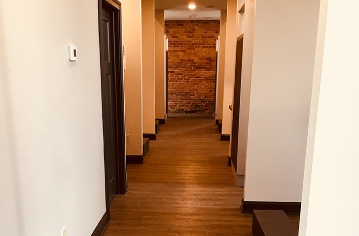 Hallway to treatment rooms