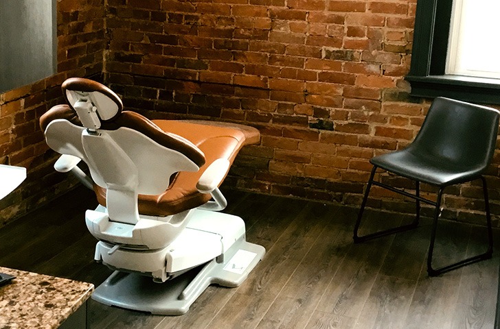 Dental exam chair