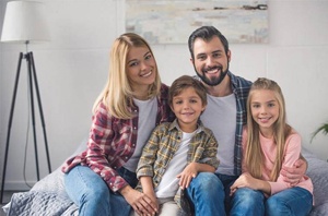 Portrait of a smiling family